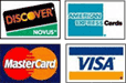 All major credit cards are accepted to buy moving boxes and moving supplies in moving kits.