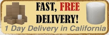 Free next day shipping of moving supplies and moving boxes in Carlsbad California.