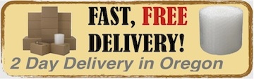 Free two day shipping of moving supplies and moving boxes in Oregon.