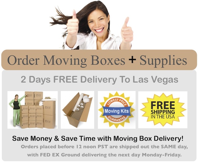 Buy Las Vegas moving boxes and moving supplies in a moving kit