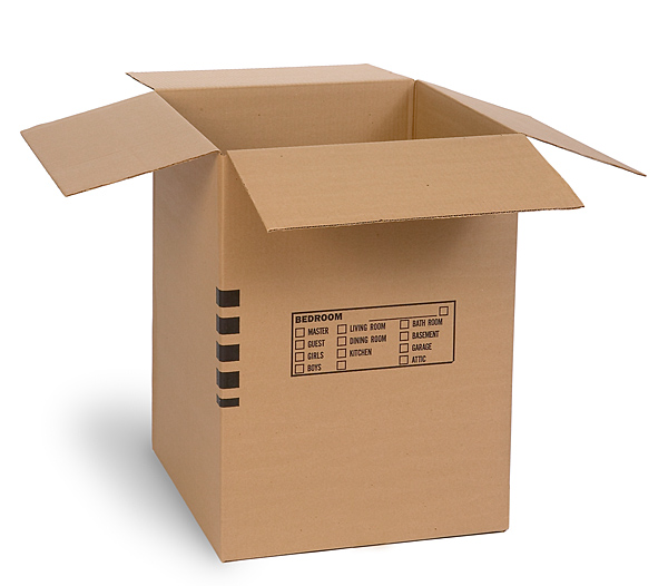 Large moving boxes should only be used to pack light items like pillows