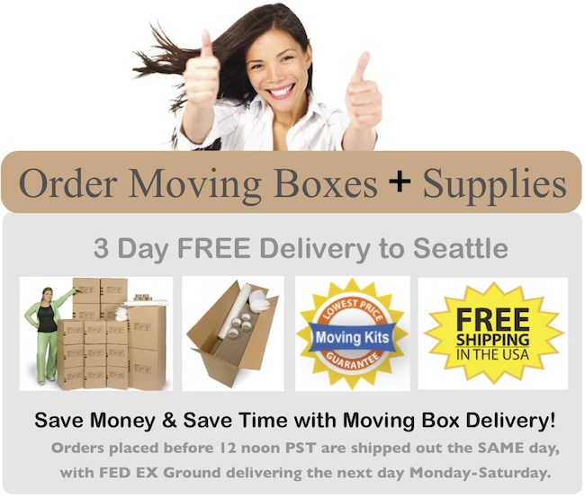 Buy Seattle moving boxes and moving supplies