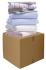 Large moving boxes for linens in your 1 bedroom home