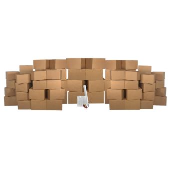  UBMOVE Basic Moving Boxes Kit #5 contains 58 boxes and Supplies.
