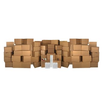 UBMOVE Basic Moving Boxes Kit #7 contains 88 packing boxes and packing supplies.
