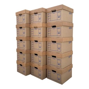 File Storage Boxes 15 Pack 200# Strength