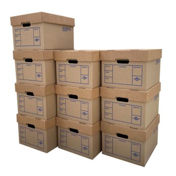 File Storage Boxes 10 Pack 200# Strength