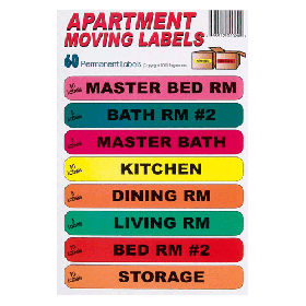 Apartment Moving Labels