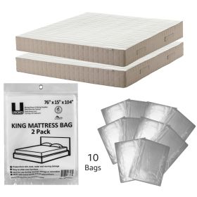 King cover 10 pack, covers either mattresses or box springs, tape sealed
