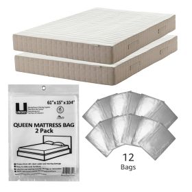 2MIL queen plastic mattress cover MovingBoxDelivery