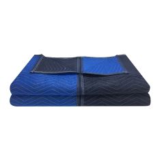 multifabric blue blankets for storage