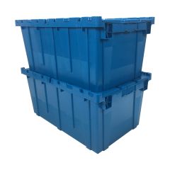 Storage and Packing Plastic Crates, 27" x 16.9" x 12.5" Pack of 2
