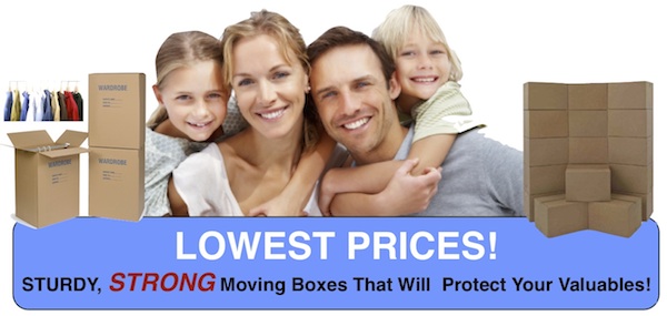 Buy moving boxes that are strong and sturdy at the lowest prices