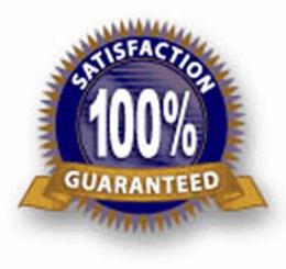 100% satisfaction guaranteed